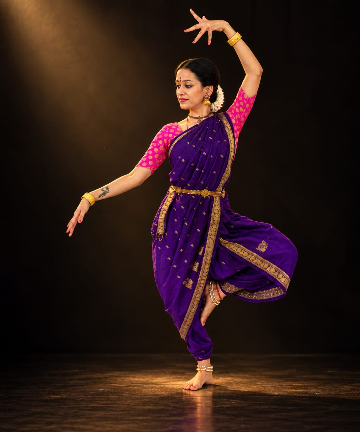 Bharatanatyam training journey photograph 1