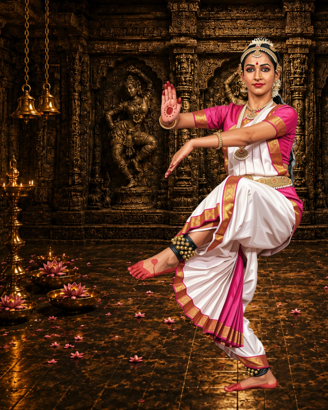 Bharatanatyam program at Sriyam Kala Mandir